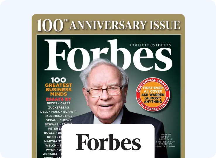 Forbes 100th Anniversary AI Feature - Fluid AI industry recognition